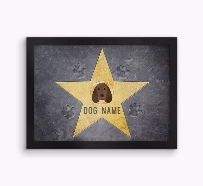 Star of Fame: Personalised {breedFullName} Framed Print